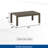 43" X 24" All-Weather Metal Outdoor Coffee Table With Wood-Look Top-813082723