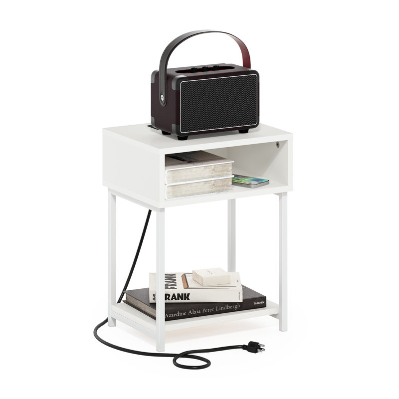 Table de bout Moretti, Blanc, Blanc