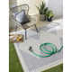 Calliah Striped Polypropylene Area Rug in Blue/Cream