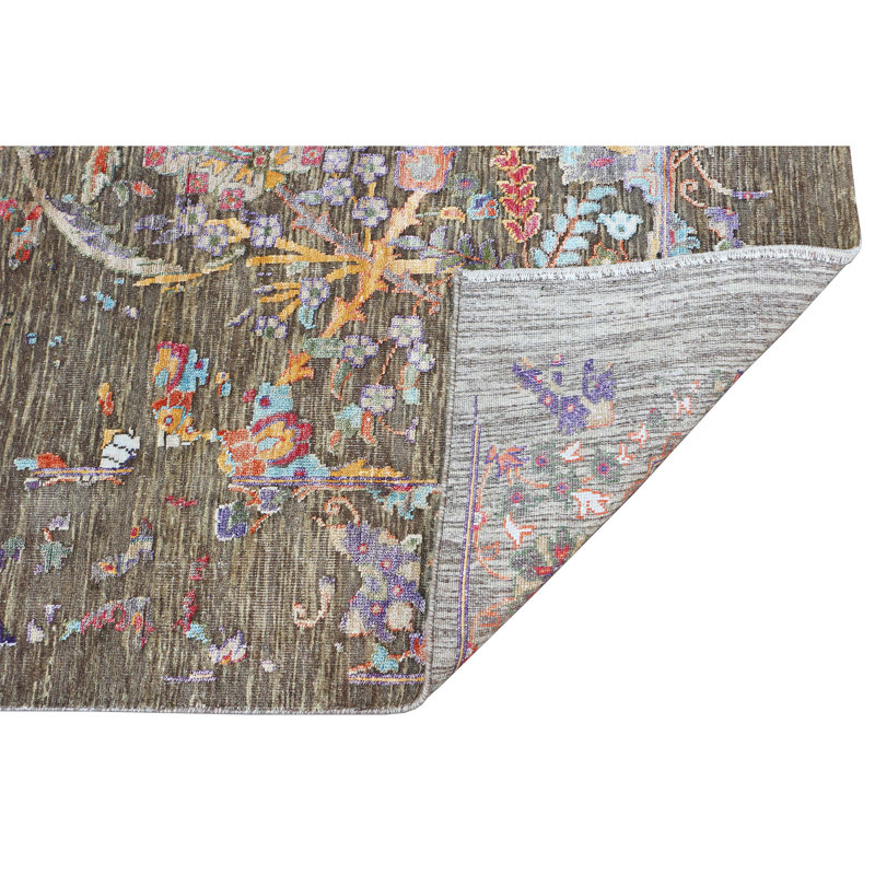 Tapis rectangulaire noué à la main, Rectangle 12 pi x 15 pi