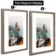 Cadre photo Nickolas Classic avec passe-partout ivoire-412136184-412136185
