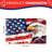 Eagle & Flag Printed Independence Day 60" x 120" Scalloped Rectangular Tablecloth for Dining Room