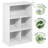 Furinno Cubicle Closed Back Decorative Cube Storage Organizer, 5-Cube, White-118028658