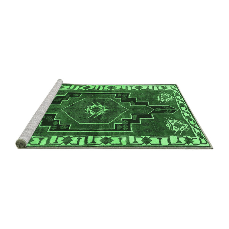 Washable Oriental Indoor Rug, Square 5'