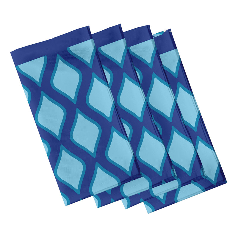 Serviette Penelope Trellis, Bleu clair