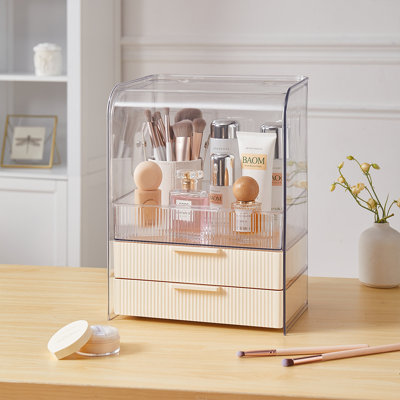 Light Luxury Flip-Top Cosmetic Organizer Storage