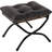 15"(H) Folding Footrest Stool, Accent Padded Sofa Foot Stool For Lazy Chair, Upholstered Small Foldable Ottoman