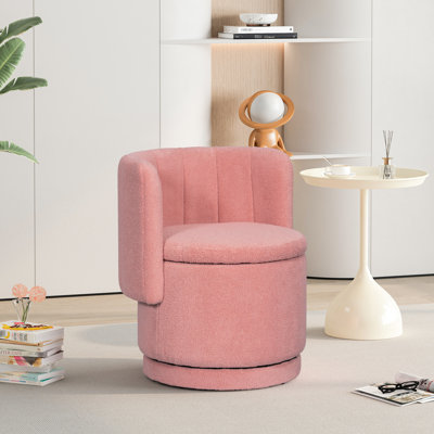 Chaise de rangement pivotante à 360 degrés, boucle rose, pour chambre à coucher et fauteuil de salon inégalée - Fonctionnalité