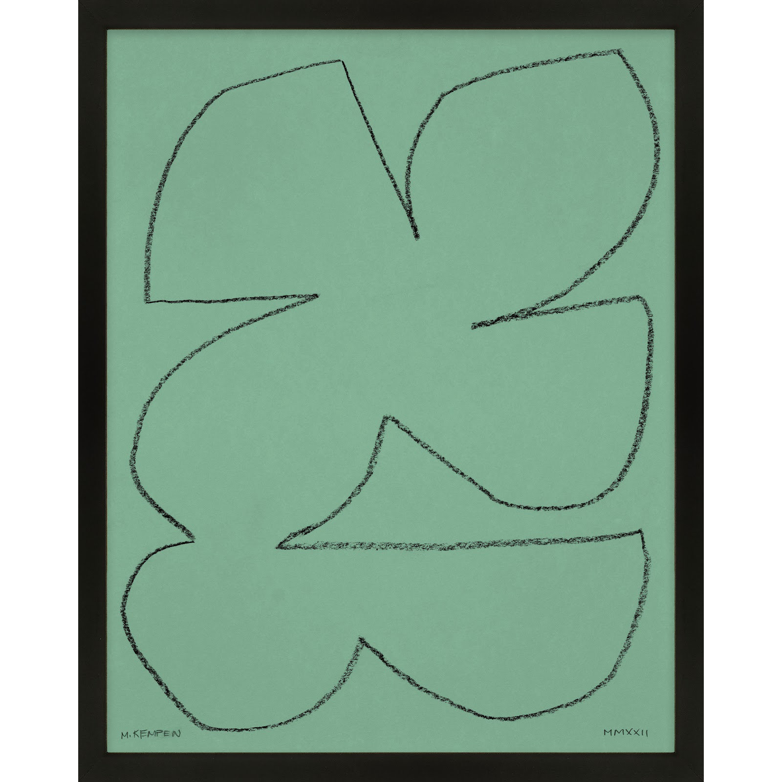 Sage 1 by Michael Kempen, Black Framed, 40" W x 50" H