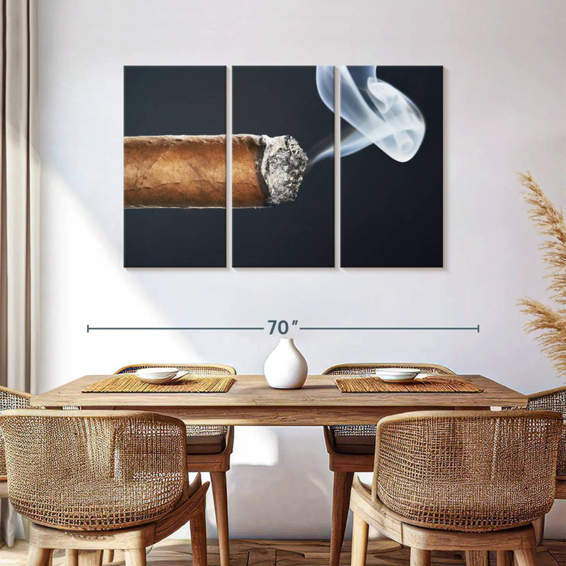 Senne Burning Cigar, 36" H x 57" W