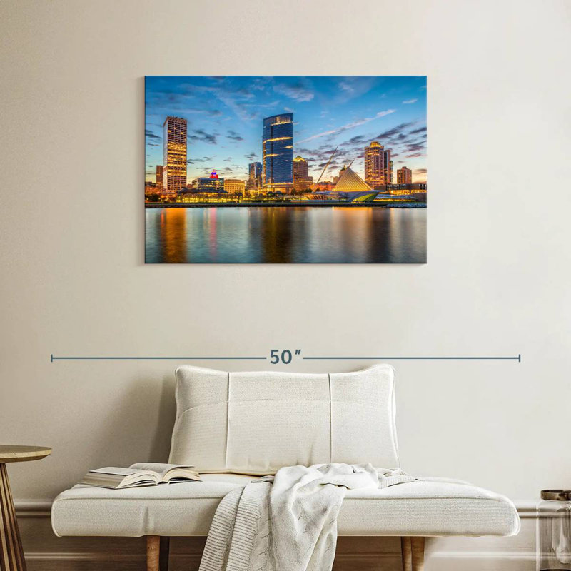 Tergel Milwaukee Cityscape, 24" H x 36" W