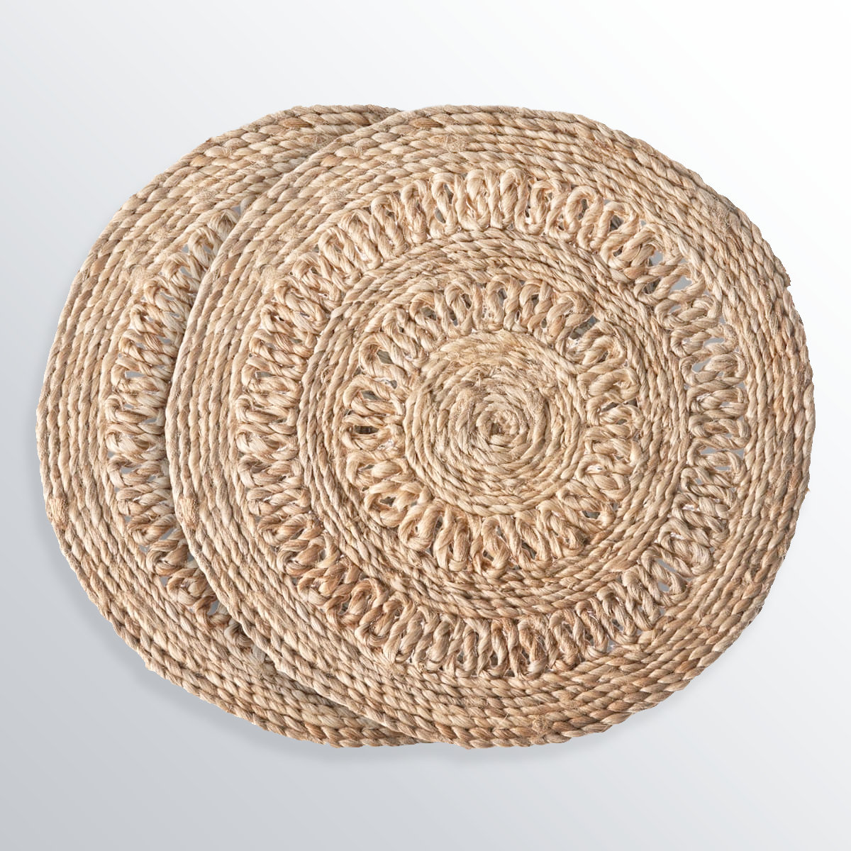 Birch Lane™ Maluma Handmade Woven Jute Geometric Round Placemat & Reviews | Birch Lane