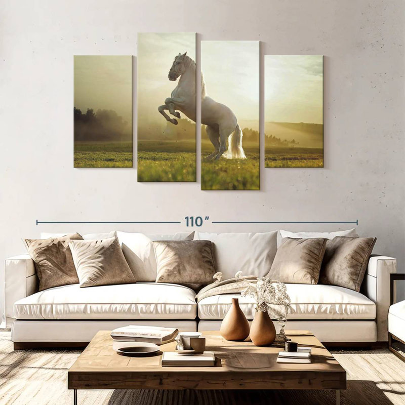 Regal White Horse