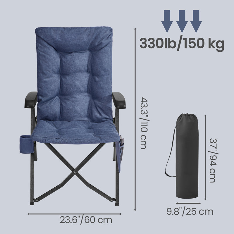 70cm Long Single Chaise, Blue
