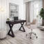 Bureau d'écriture tendance avec tiroir, espresso