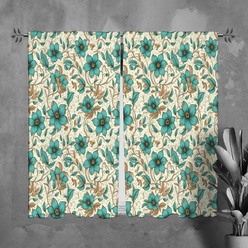 Paire de rideaux obscurcissant en polyester Nataraja, L 20 po x L 61 po
