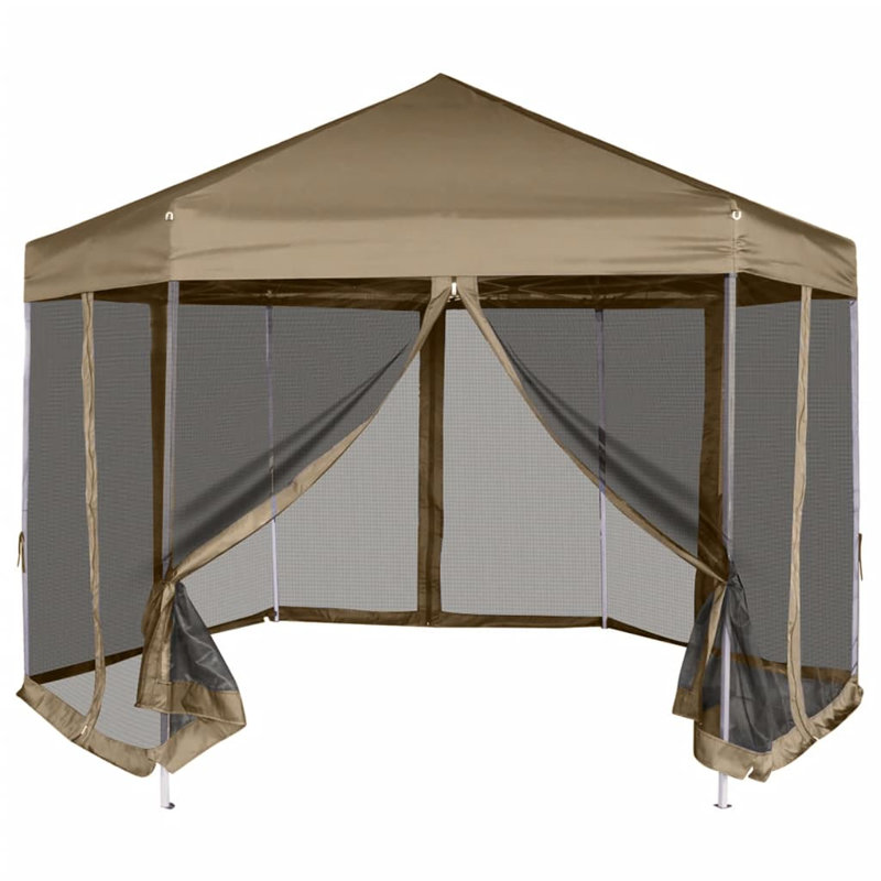 Eawood 3.5 x 3m Steel Party Tent, Taupe