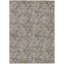 Tapis jaune / gris en polyester tissé à la machine Fentress-941102972