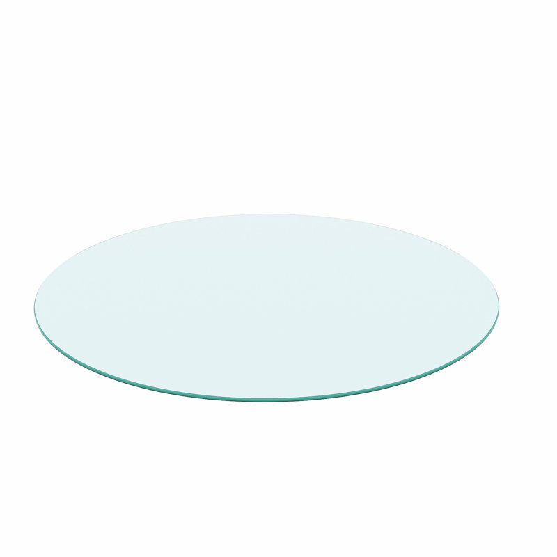 Plateau de table en verre trempé de 20 po, 1/4 po d'épaisseur, transparent, corrosif, pour environnement de travail Bord poli transparent 20,1 x 20,1 x 0,25 po, réglages