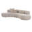 Nefisa - Modern Fabric Curved Sectional-1097337534