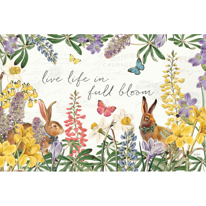 Nœud papillon I Jardin de Pâques I, H 32 po x l 48 po