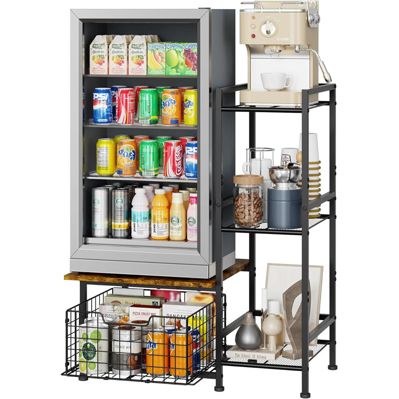 Mini support de réfrigérateur avec rangement