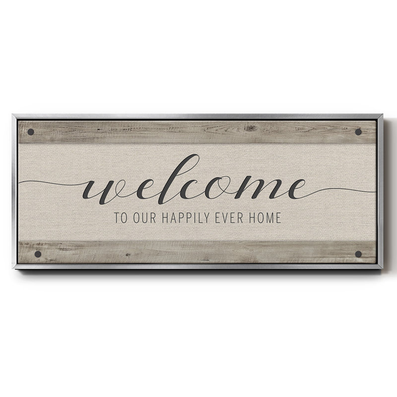 Happily Home- Framed Canvas