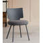 Chaise de salle à manger rembourrée en plastique moderne et simple-1375754580