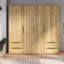 Tasharra 4 Door Manufactured Wood Wardrobe