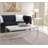 White & Gold Finish Coffee Table