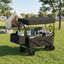Chariot utilitaire pliable robuste à capacité de charge de 220 lb avec roues antidérapantes tout-terrain résistantes à l'usure, auvent amovible de protection contre les rayons UV-128590403