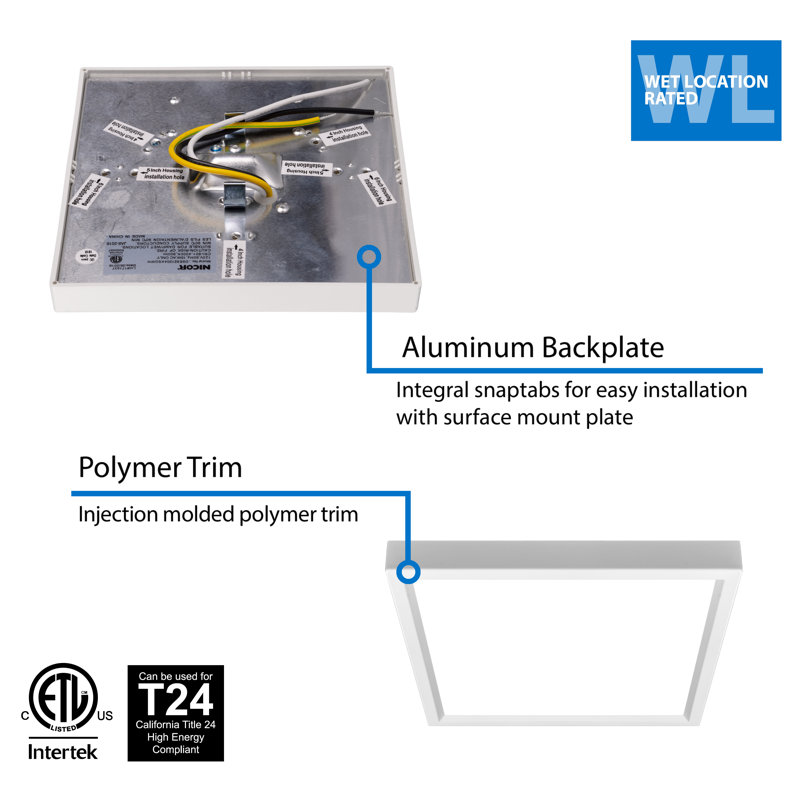 White Matte Aluminum Square LED Downlight