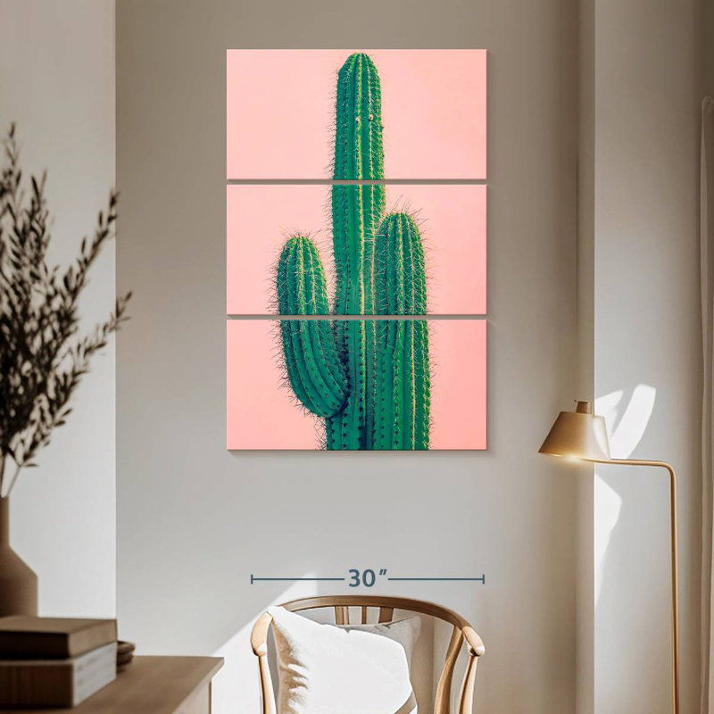 Harnek Tall Green Cactus, 65'' H x 42'' W
