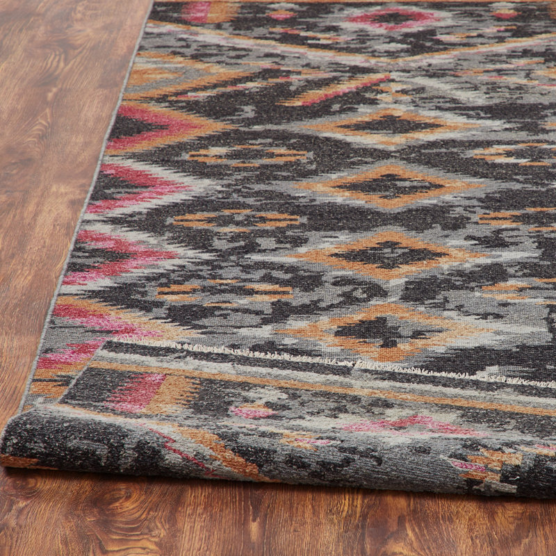 Zahara Hand Knotted Wool Area Rug, Rectangle 9' x 12'