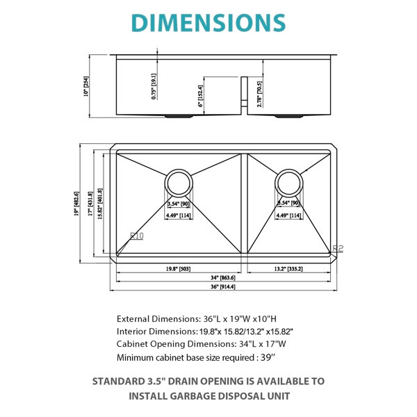 Dimensions du produit