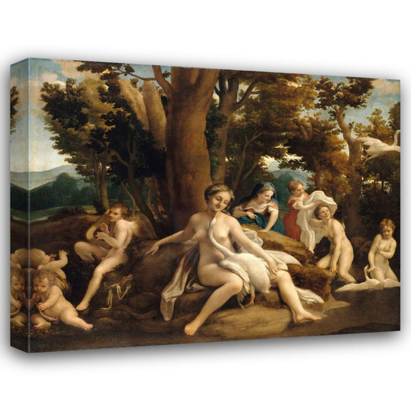 Leda with the Swan, 14'' H x 18'' W