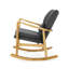 Solid Wood Rocking Chair with Cushion-1481441099-1481441097