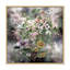 «Grunge Pink Grey Summer Flowers II», reproduction d'art sur toile-830744008-830744048