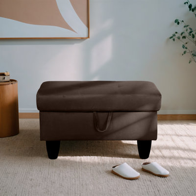 Athiste Velvet Ottoman