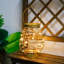 Lampe de table en métal sans fil H 8 "avec cage en métal et minuterie 6 heures