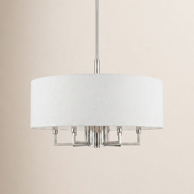 Flaire 6-Light Chandelier, Brushed Nickel