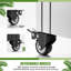 Lit de jardin surélevé extérieur autoportant en métal avec écran d'intimité Boîte à fleurs en métal avec treillis pour plantes grimpantes-85936757-85936756-85936759