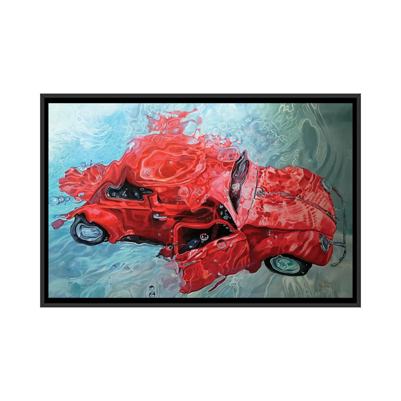Red Cox by Marcello Petisci - Print on Canvas, Black Framed, 101.6 cm H x 66.04 cm W