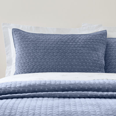 Attica Velvet Embroidered Pillow sham Pair