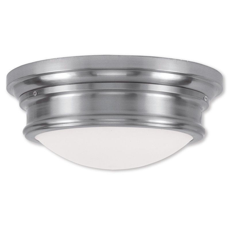 Plafonnier encastré 3 lumières Astor, Nickel brossé