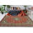 Khrystopher Distressed Amjad Red Rug