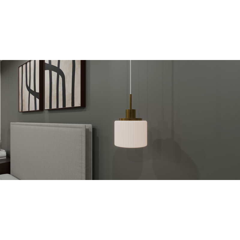Alerk 1 - Light Single Pendant, Brass