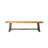 Outdoor Carlisle Benches, Sandblasted Brown + Rustic Metal (Set Of 2)-145126194