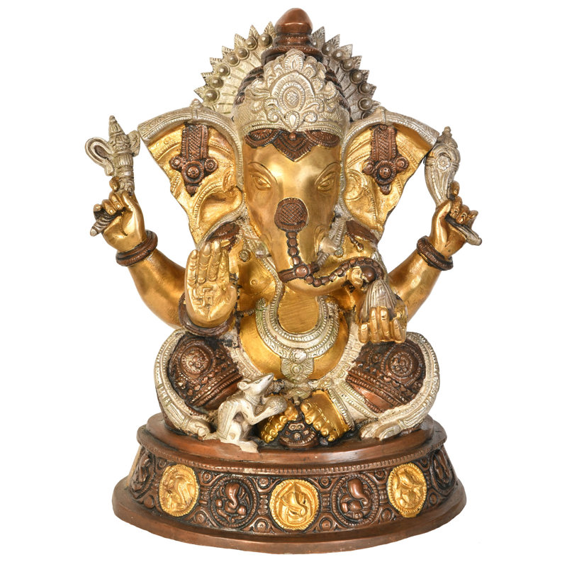 Lord Ganesha accordant l'abhaya aux dévots