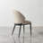 Dining chair PU with unique design backrest set of 2